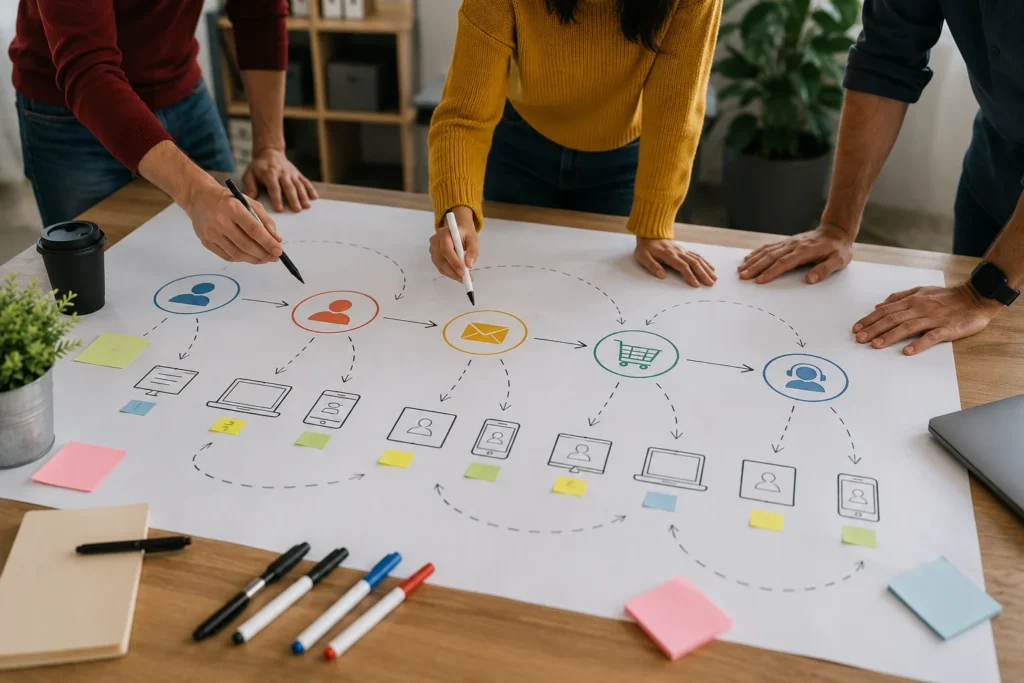 Customer journey planning for search marketing