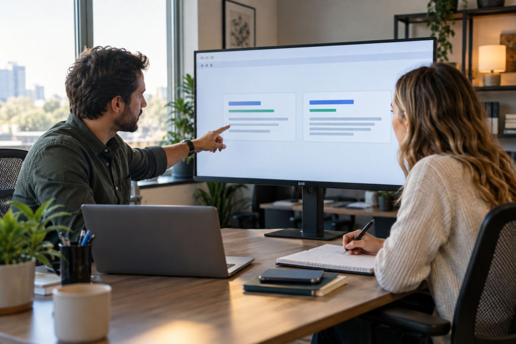 PPC specialist reviews search terms for wasted clicks